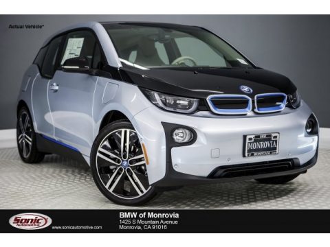 Ionic Silver Metallic BMW i3 with Range Extender.  Click to enlarge.