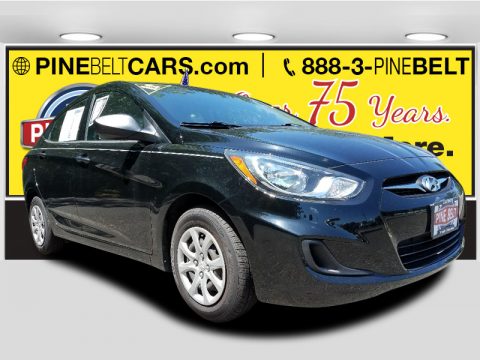Ultra Black Hyundai Accent GLS 4 Door.  Click to enlarge.