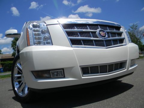 White Diamond Cadillac Escalade ESV Platinum AWD.  Click to enlarge.