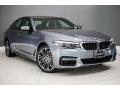 Front 3/4 View of 2018 BMW 5 Series 530e iPerfomance Sedan #12