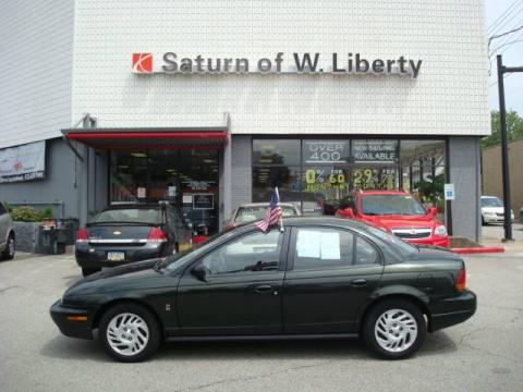 Green 1999 Saturn S Series SL2 Sedan with Gray interior Green Saturn S 