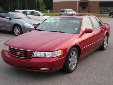 Crimson Red Cadillac Seville STS.  Click to enlarge.