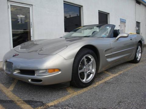 Light Pewter Metallic Chevrolet Corvette Convertible.  Click to enlarge.