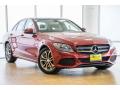 Front 3/4 View of 2017 Mercedes-Benz C 300 4Matic Sedan #12