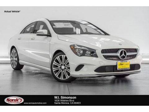 Cirrus White Mercedes-Benz CLA 250 Coupe.  Click to enlarge.