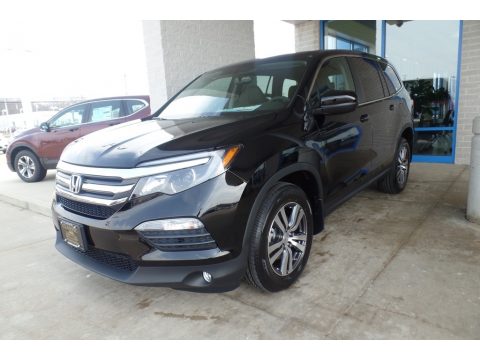 Crystal Black Pearl Honda Pilot EX-L AWD.  Click to enlarge.