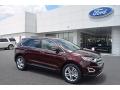 Front 3/4 View of 2017 Ford Edge Titanium #1