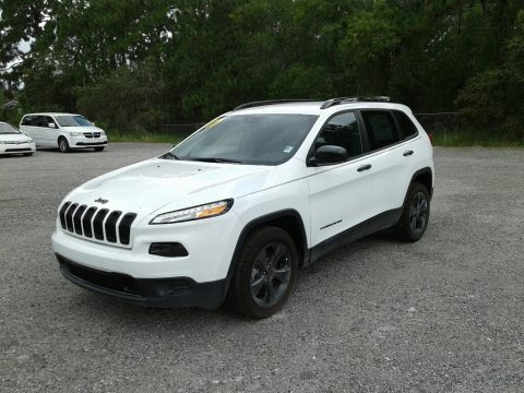 Bright White Jeep Cherokee Sport Altitude.  Click to enlarge.