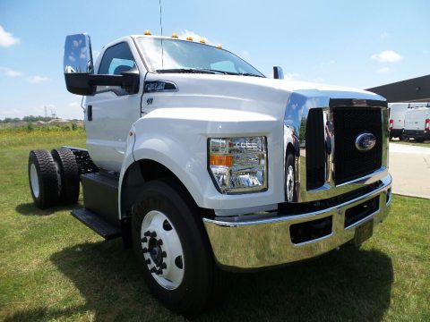 Oxford White Ford F650 Super Duty Regular Cab Chassis.  Click to enlarge.