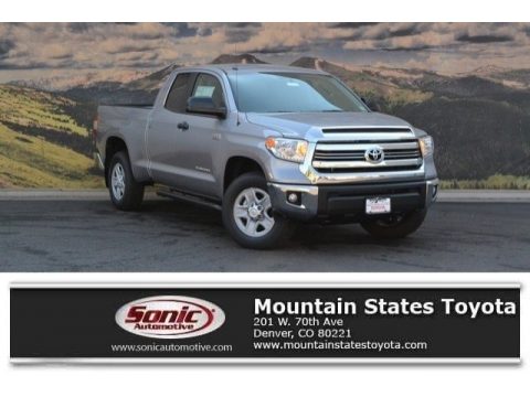 Silver Sky Metallic Toyota Tundra SR5 Double Cab 4x4.  Click to enlarge.