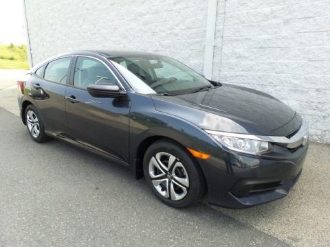 Cosmic Blue Metallic Honda Civic LX Sedan.  Click to enlarge.