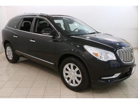 Carbon Black Metallic Buick Enclave Leather.  Click to enlarge.