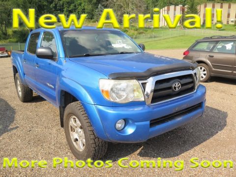 Speedway Blue Pearl Toyota Tacoma V6 TRD Double Cab 4x4.  Click to enlarge.