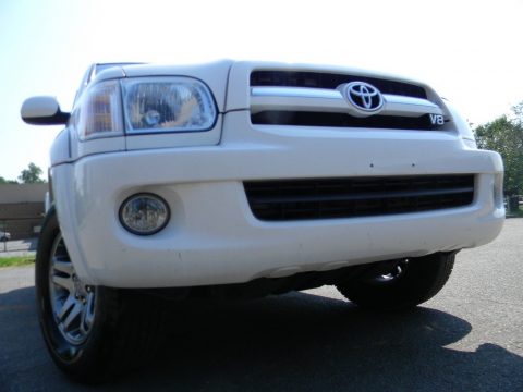 Natural White Toyota Sequoia Limited.  Click to enlarge.