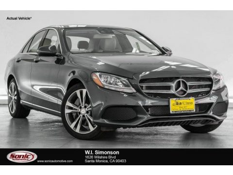 Selenite Grey Metallic Mercedes-Benz C 350e Plug-in Hybrid Sedan.  Click to enlarge.