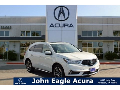 White Diamond Pearl Acura MDX Advance SH-AWD.  Click to enlarge.