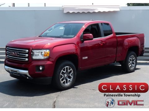 Red Quartz Tintcoat GMC Canyon SLE Extended Cab 4x4.  Click to enlarge.