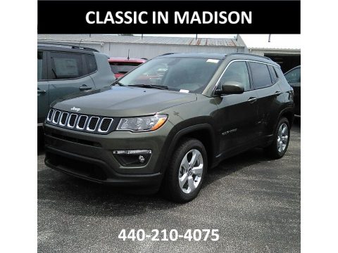 Olive Green Pearl Jeep Compass Latitude.  Click to enlarge.