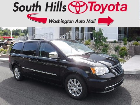 Brilliant Black Crystal Pearl Chrysler Town & Country Touring - L.  Click to enlarge.