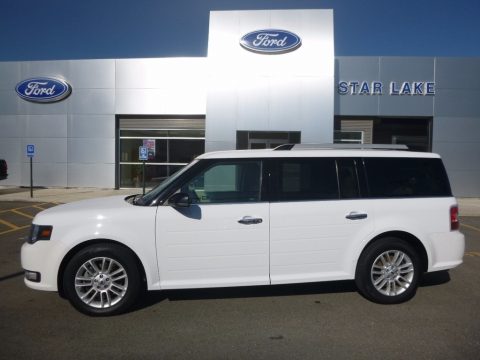 White Platinum Ford Flex SEL AWD.  Click to enlarge.