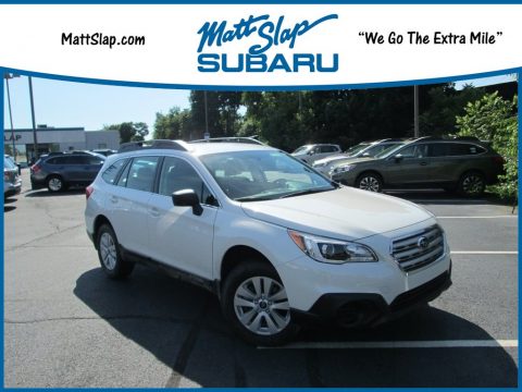 Crystal White Pearl Subaru Outback 2.5i.  Click to enlarge.