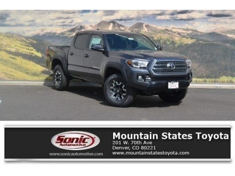 Magnetic Gray Metallic Toyota Tacoma TRD Off Road Double Cab 4x4.  Click to enlarge.