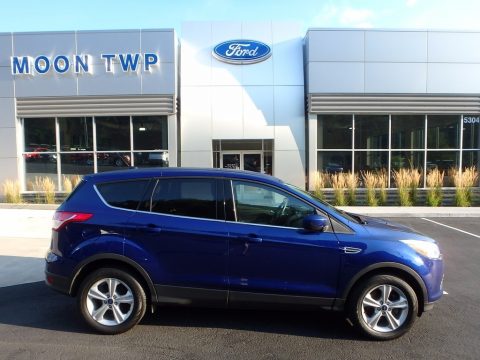 Deep Impact Blue Ford Escape SE 1.6L EcoBoost 4WD.  Click to enlarge.