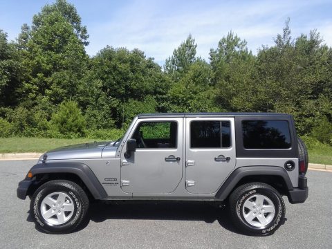 Billet Silver Metallic Jeep Wrangler Unlimited Sport 4x4. Click to enlarge. Billet Silver Metallic Jeep Wrangler Unlimited Sport 4x4. Click to enlarge.