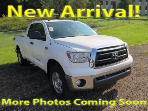 Super White Toyota Tundra TRD Double Cab 4x4.  Click to enlarge.