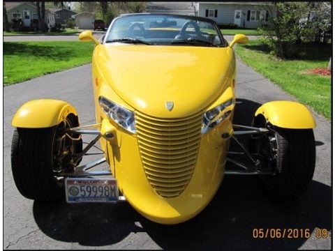 Prowler Yellow Plymouth Prowler Roadster.  Click to enlarge.
