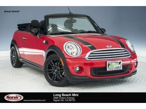 Chili Red Mini Cooper Convertible.  Click to enlarge.