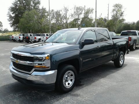 Graphite Metallic Chevrolet Silverado 1500 LS Crew Cab.  Click to enlarge.