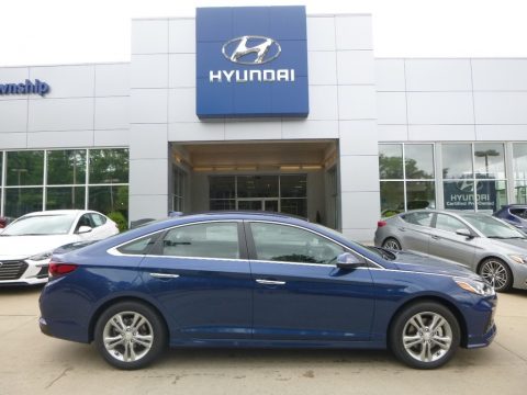 Lakeside Blue Hyundai Sonata SEL.  Click to enlarge.