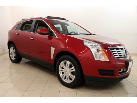 Crystal Red Tintcoat Cadillac SRX Luxury FWD.  Click to enlarge.