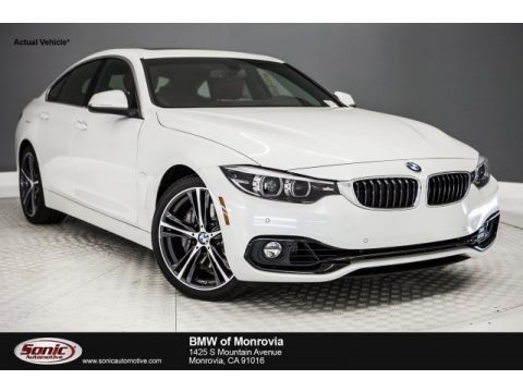 Mineral White Metallic BMW 4 Series 440i Gran Coupe.  Click to enlarge.