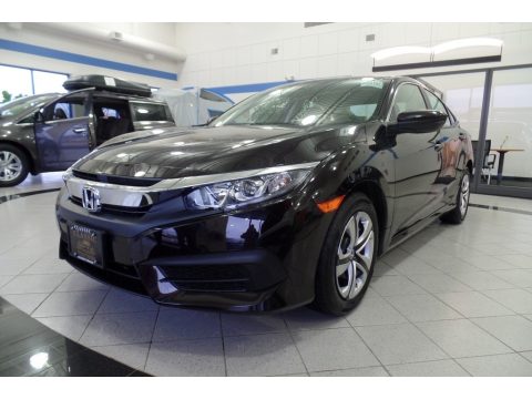 Burgundy Night Pearl Honda Civic LX Sedan.  Click to enlarge.