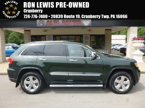Natural Green Pearl Jeep Grand Cherokee Overland 4x4.  Click to enlarge.