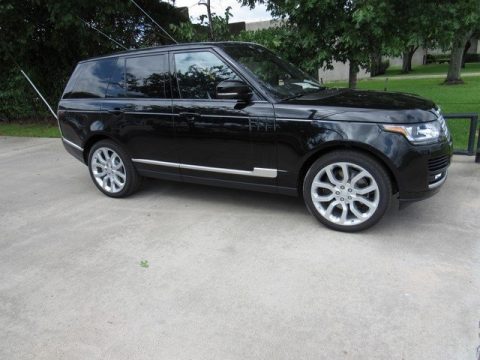 Santorini Black Metallic Land Rover Range Rover Supercharged.  Click to enlarge.