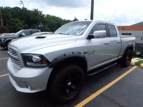 Bright Silver Metallic Ram 1500 Sport Quad Cab 4x4.  Click to enlarge.