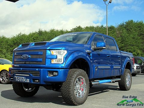 Lightning Blue Ford F150 Tuscany FTX Edition Lariat SuperCrew 4x4.  Click to enlarge.