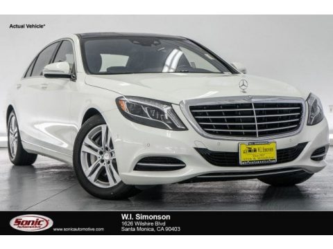 designo Diamond White Metallic Mercedes-Benz S 550 Sedan.  Click to enlarge.