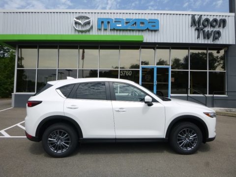 Crystal White Pearl Mazda CX-5 Touring AWD.  Click to enlarge.