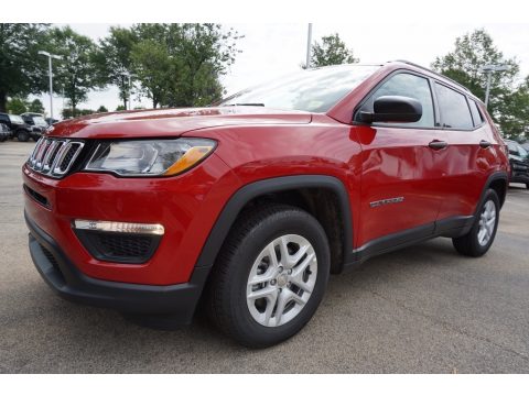 Redline Pearl Jeep Compass Sport.  Click to enlarge.