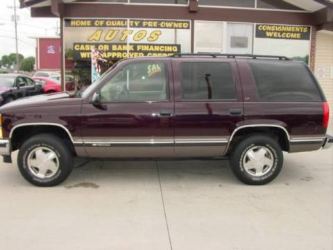 Dark Cherry Metallic Chevrolet Tahoe LT 4x4.  Click to enlarge.