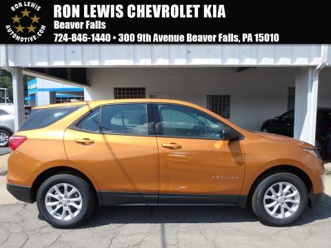 Orange Burst Metallic Chevrolet Equinox LS AWD.  Click to enlarge.