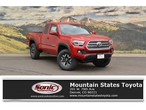 Barcelona Red Metallic Toyota Tacoma TRD Off Road Access Cab 4x4.  Click to enlarge.