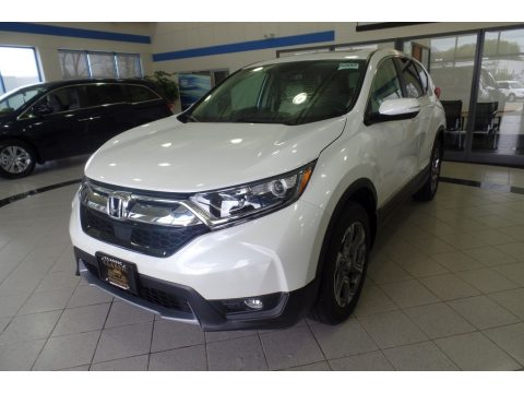 White Diamond Pearl Honda CR-V EX-L AWD.  Click to enlarge.