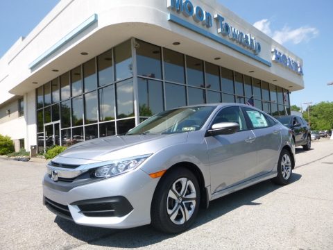 Lunar Silver Metallic Honda Civic LX Sedan.  Click to enlarge.
