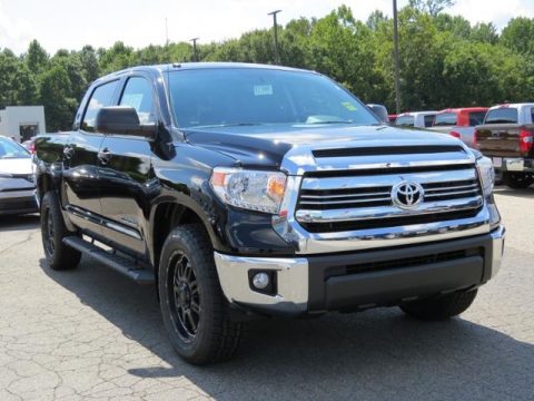 Midnight Black Metallic Toyota Tundra SR5 CrewMax.  Click to enlarge.