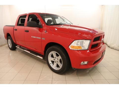 Flame Red Dodge Ram 1500 Express Crew Cab 4x4.  Click to enlarge.